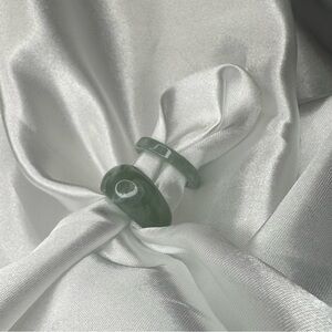 Acrylic Resin Ring Set - Lemon Grass